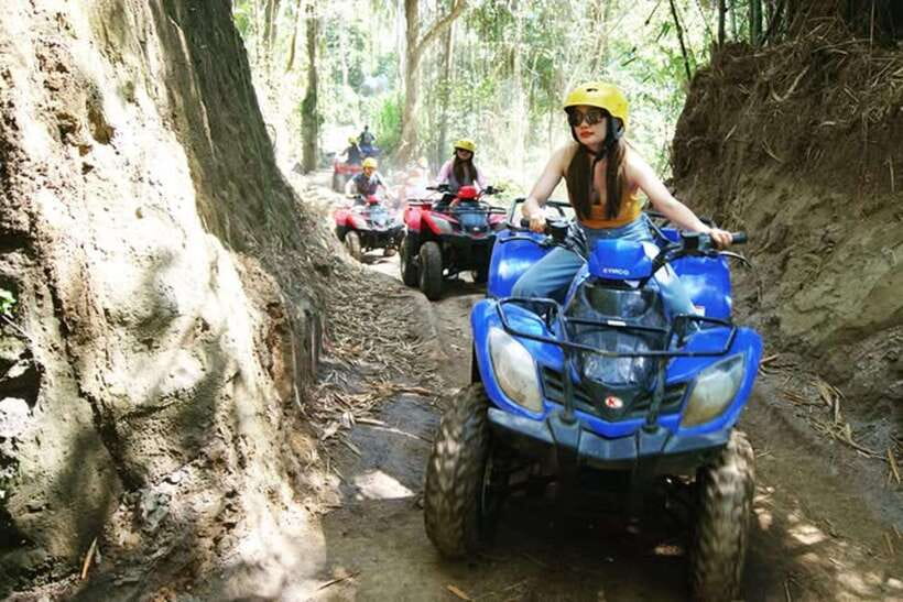 Ubud: Barong Face Cave ATV Quad Bike Ride With Lunch - Riding Toward Barong Face Cave: A Landmark That Breaks the Usual ATV Routine