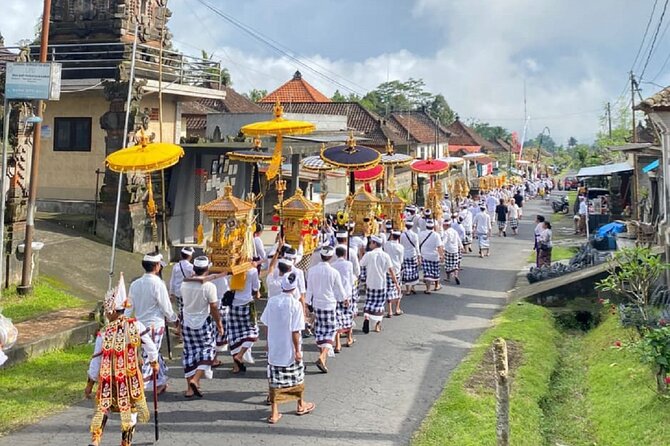 Ubud: Downhill Cycling with Volcano, Rice Terraces and Meal - Stop 3 in Banjar Laplapan: lunch with variety and one small caution