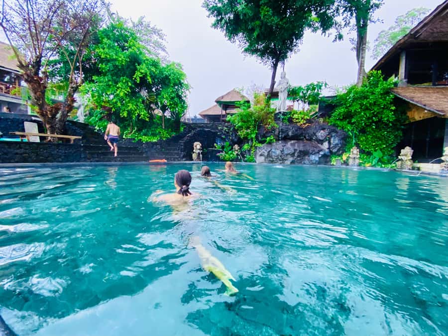 Ubud: Gorilla Face ATV & Batur Natural Hotspring with Lunch - Soaking at Batur Natural Hot Spring: views plus real reset time