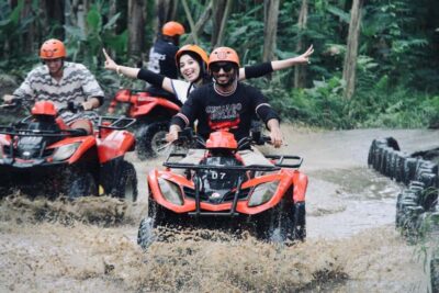 Ubud: Gorilla Face ATV Quad Bike Adventure with Lunch - The ATV track: rice fields, bamboo, and Ubud Village grit
