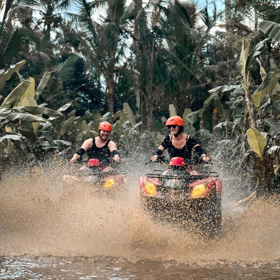 Ubud: Guided ATV Quad Bike Jungle Adventure with Lunch - What the ride covers: jungle paths, rice fields, rivers, and tunnel time