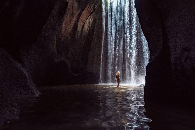 Ubud Instagram: Waterfall Tours - Tibumana Waterfall: Palm-Tree Road Before the Main Event