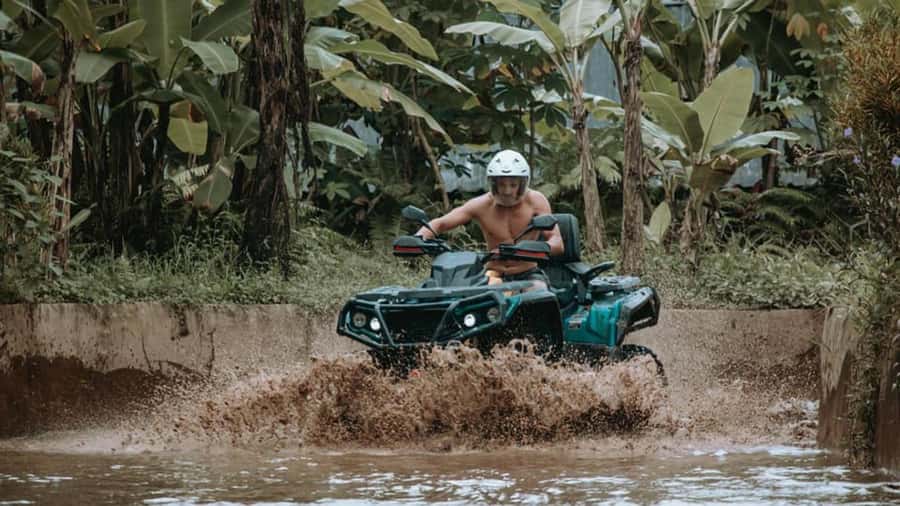 Ubud: Jungle ATV Adventure Waterfall Gorilla Cave and Lunch - Quick hits before you go