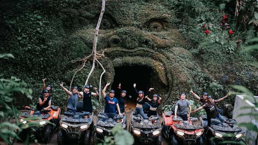 Ubud: Jungle ATV Adventure Waterfall Gorilla Cave and Lunch - Waterfall mist and the river-current ATV section: when the air cools down