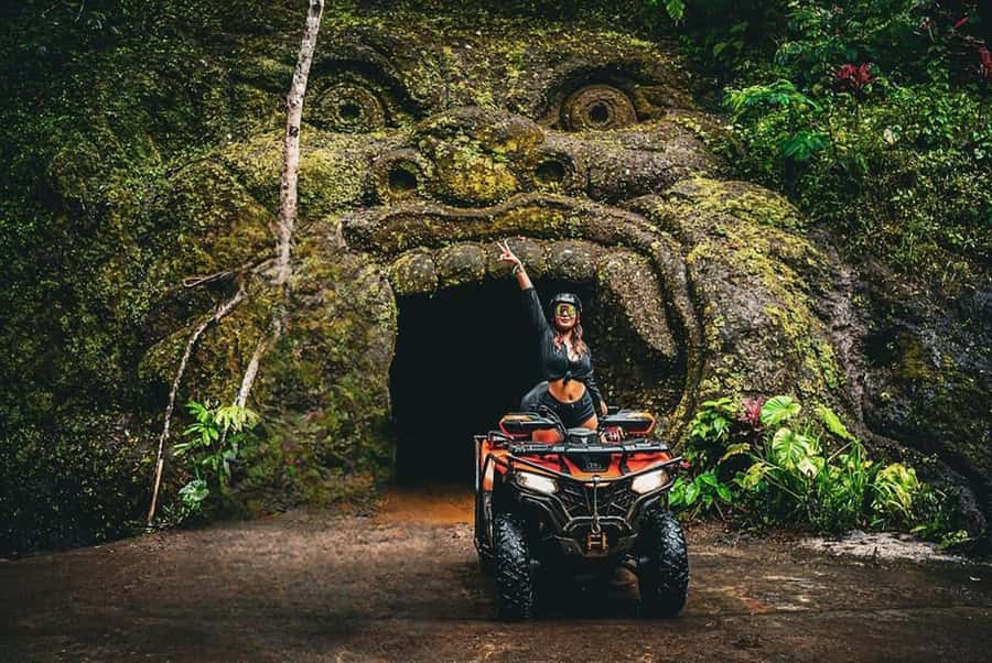 Ubud: Jungle ATV Adventure Waterfall Gorilla Cave and Lunch - The quad-bike jungle ride through Ubud’s rice terraces