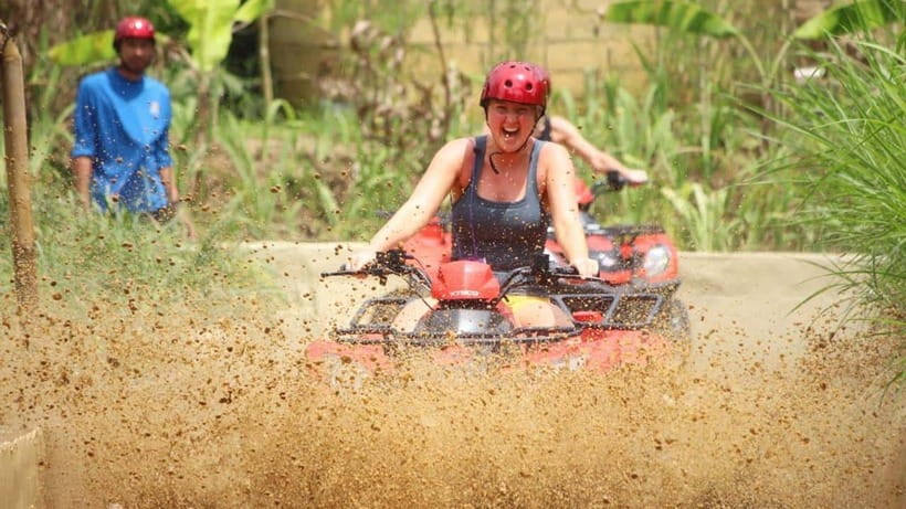 Ubud: Jungle, Rice Fields, River & Muddy Quad Bike Tour - Pickup, Drop-Off, and Where You End Up