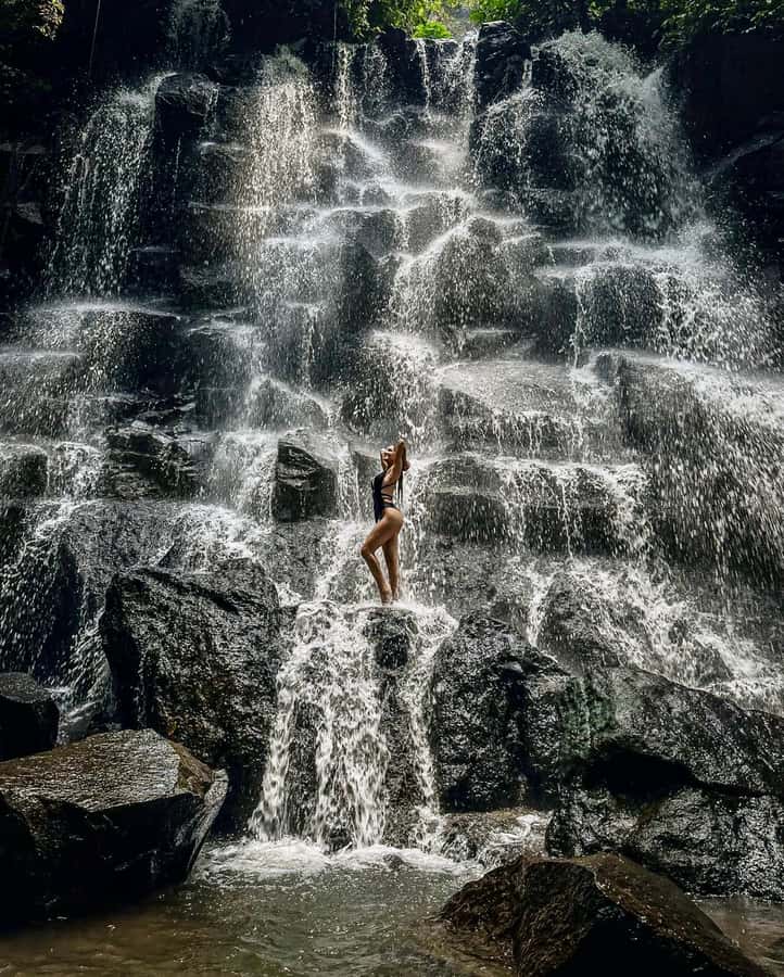 Ubud: Kanto Lampo Waterfalls, Jungle Swing, Rice Terrace - Uma Anyar Waterfall: the start of the cool-down (and the swim factor)
