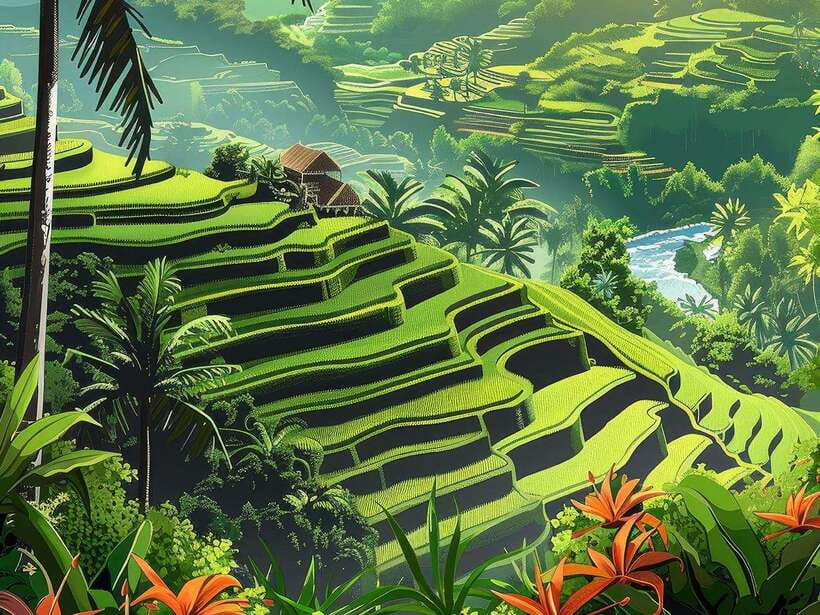 Ubud : Monkey Forest, Rice Terrace, Waterfall / Private Tour - Batuan Temple: 11th-century stories on mossy walls