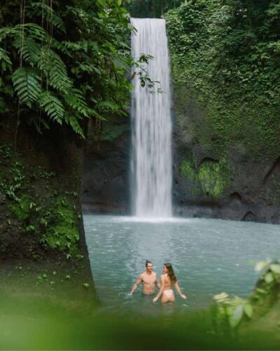Ubud: Private Hidden Waterfalls and Rice Terrace Tour - Tibumana Waterfall: a calm start with real time to swim