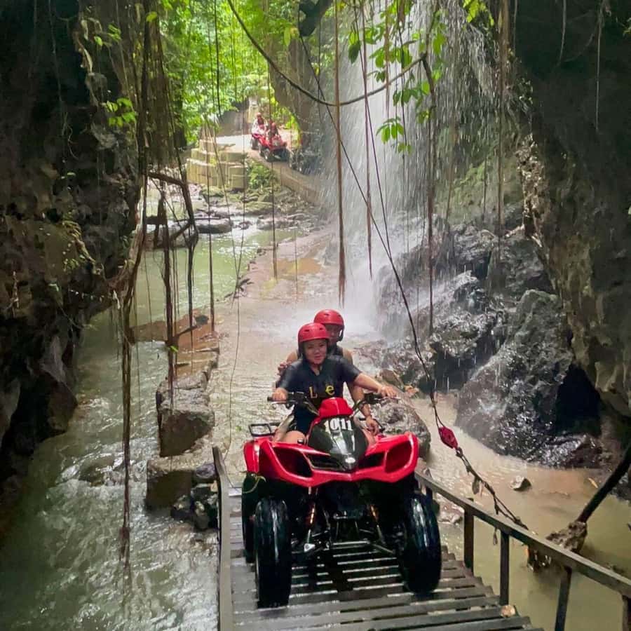 Ubud: Quad ATV Waterfalls & Barong Caves - What You’ll See: Waterfalls, Rivers, Rice Fields, and Barong Caves