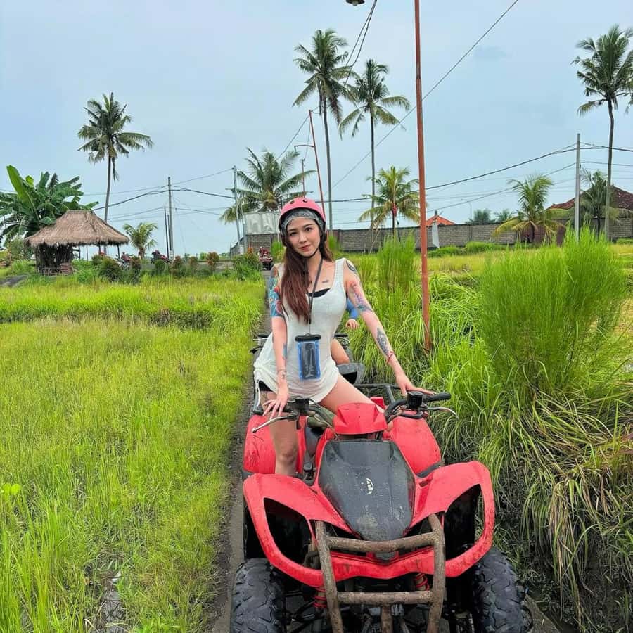 Ubud: Quad ATV Waterfalls & Barong Caves - Waterfall Stops: Two Moments Worth Cleaning Off For
