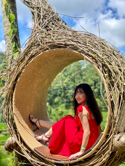 Ubud rice terrace, waterfall, and temple guided trip Bali - A day in Bali that strings waterfalls, temple ritual, and rice terraces together