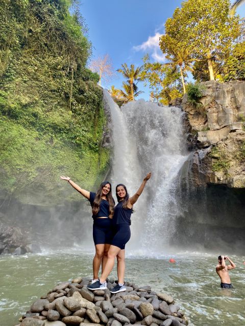 Ubud rice terrace, waterfall, and temple guided trip Bali - Tegenungan Waterfall: viewpoints, close-up water energy, and a craft market