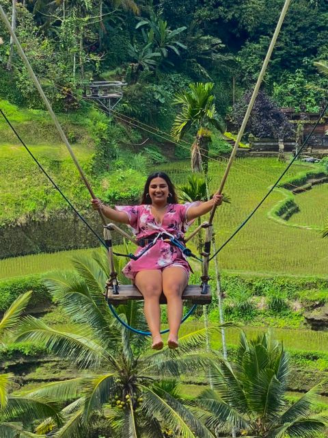 Ubud rice terrace, waterfall, and temple guided trip Bali - Tibumana Waterfall: the swim-friendly, green-nature stop for photos and calm