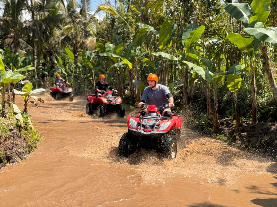 Ubud: River Cave Tubing Adventure & Gorilla ATV Quad Bike - What you’ll see on the ATV route: rice paddies, villages, and Gorilla Face Cave