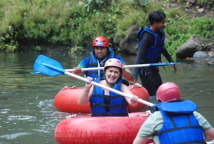 Ubud River Tubing Adventure with Lunch and Hotel Transfers - On the water for 90 minutes: drops, caves, and the water level reality check