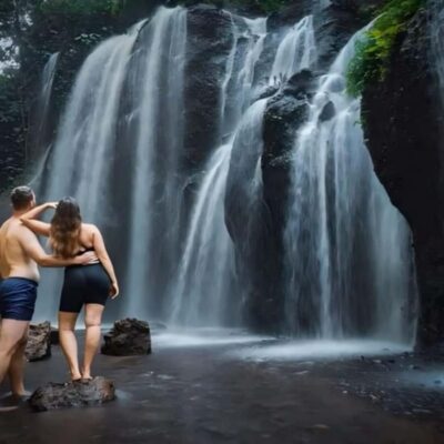 Ubud: Secret Waterfalls, Jungle Swing Private Tour - Stop 1: Goa Raja Waterfall for a Refreshing, Step-Friendly First Hit