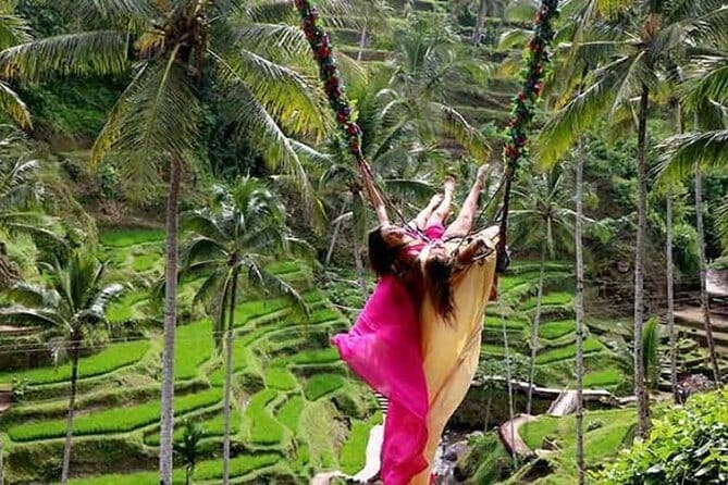 Ubud Tour Water Temple with Jungle Swing - Ubud Jungle Swing: action time above the valleys