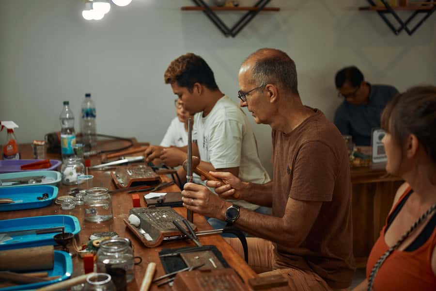 Ubud Town Center Silver Class - Silver Jewelry Making Class - Your 3 Hours in Ubud: From Sketching the Idea to Finishing the Piece
