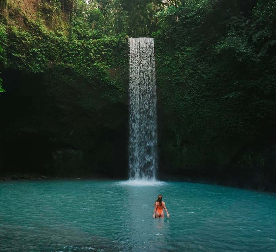 Ubud: Waterfall, Holy Water Temple,Swing&coffee plantation - Kanto Lampo Waterfall: multi-tier beauty with a more secluded feel
