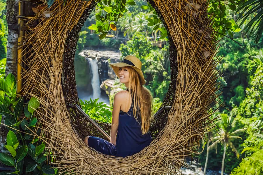 Ubud: Waterfall, Rice Terraces & Monkey Forest Private Tour - Ubud Traditional Market and Mas Woodcarvings: Souvenirs, But With Meaning