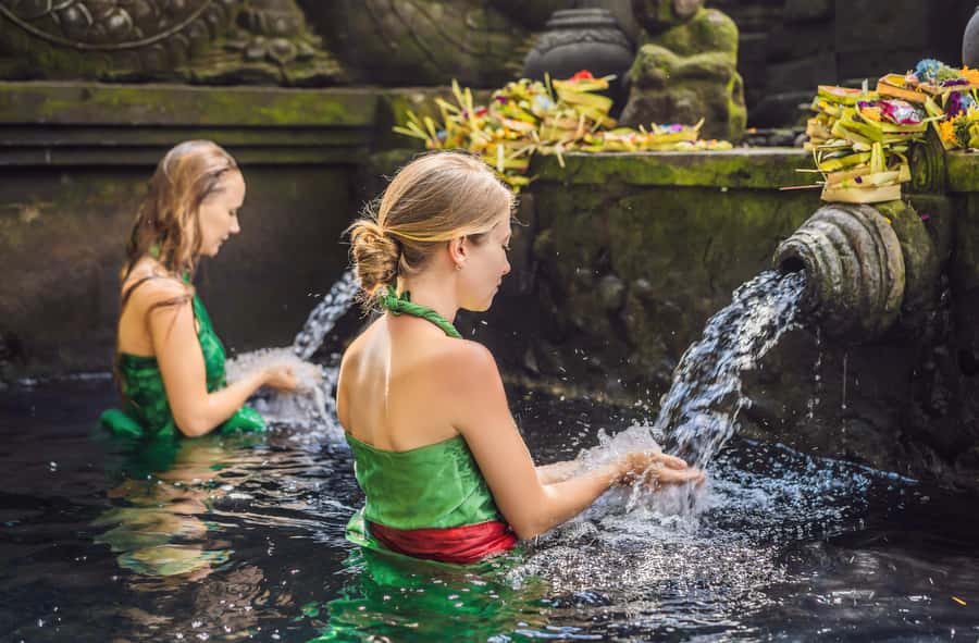 Ubud: Waterfall, Ricefield, Purification Ritual Private Tour - Tegenungan Waterfall: steps, mist, and where photos come easy