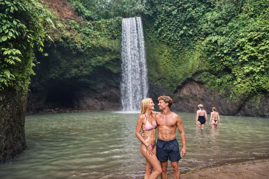 Ubud: Waterfalls, Water Temple & Rice Terraces Private Tour - Tibumana Waterfall: A Calmer Waterfall Stop With Natural Pools