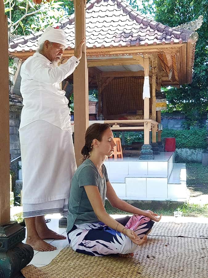 Ubud: Yoga Class, Spiritual Open Chakra and Temple Healing - Mengening Temple purification: mantra, offerings, and spring water