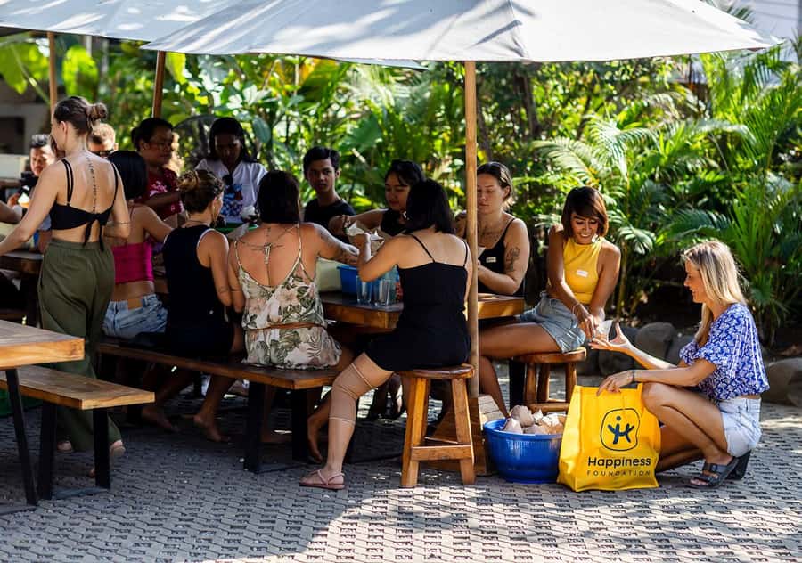 Uluwatu Bali: Lets Cook 180 Meals for underprivileged Locals - Why the Nasi Bungkus wrapping matters more than you think