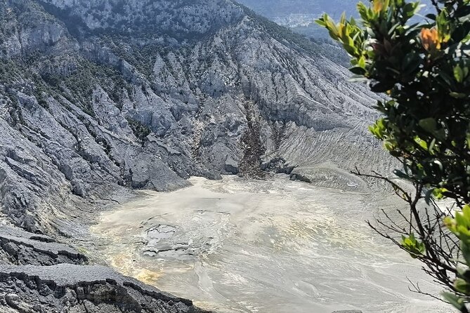 Volcano and Domas Crater of Hot Stony Bubble from Jakarta Lunch - Lembang break: pineapple road, rice fields, and Sundanese lunch