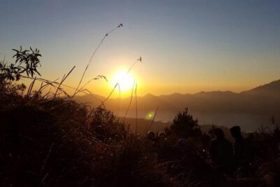 Volcano Batur Sharing Group at Start Point - Meeting at Toya Bungkah: where the morning starts