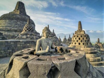 Yogyakarta: Borobudur Climb and Prambanan Shared Guided Tour - Pickup, van time, and how the group day actually feels