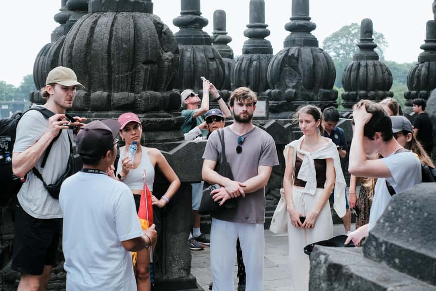 Yogyakarta: Borobudur Climb-up and Prambanan Guide Tour - Prambanan: Hindu Architecture and the Trimurti Story