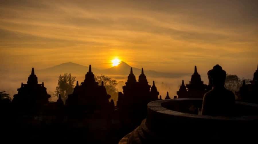 Yogyakarta: Borobudur Sunrise from setumbu hill ( climbup ) - Setumbu Hill Sunrise: Fog, Volcanoes, and the Best Reason to Wake Up Early