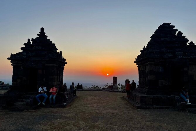 Yogyakarta City tour and Ijo Temple Sunset - Ijo Temple at sunset: the view payoff for the climb