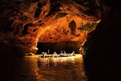 Yogyakarta: Nglanggeran ancient volcano & Pindul cave tour - The Oyo River waterfall stop: fun time after the cave