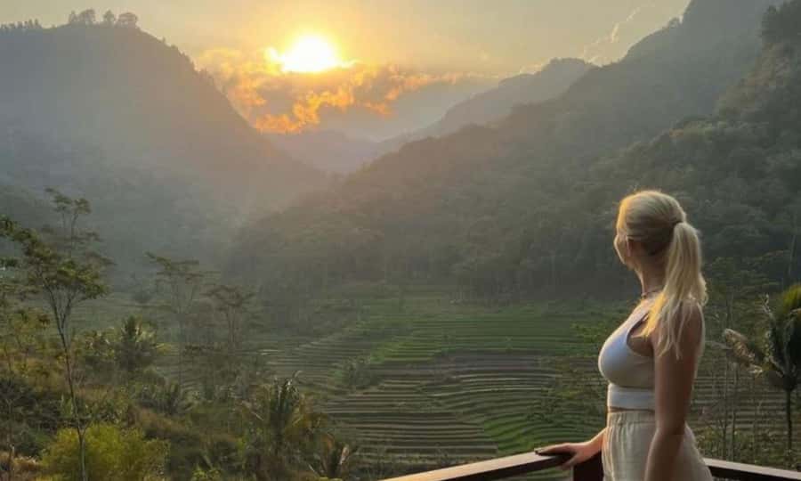 Yogyakarta Rice Terraces Hike and Kedungkayang Waterfall - Selogriyo Temple: carved stone, pilgrimage energy, and good guide talk