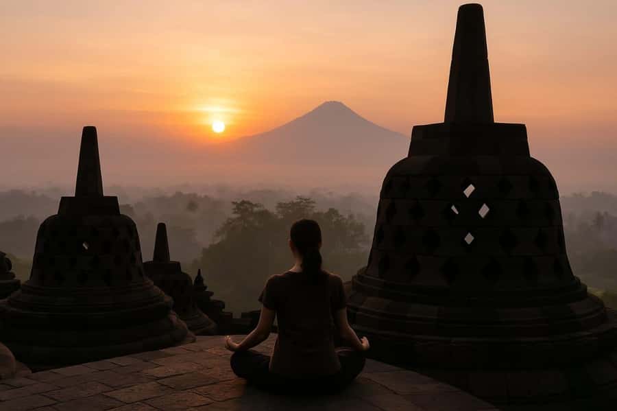 Yogyakarta: Sunrise setumbu, Borobudur and Prambanan Tour - Sunrise at Setumbu Hill: Getting the View Without the Hassle